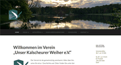 Desktop Screenshot of kalscheurer-weiher.de