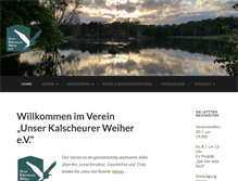 Tablet Screenshot of kalscheurer-weiher.de